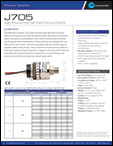 J705 High Pressure High Set Point Pressure Switch