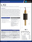 L10 Vertical Brass Buna Temperature/Level Switch