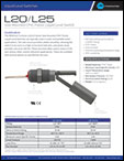 L20/L25 Side Mounted CPVC Plastic Liquid Level Switch