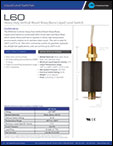 L60 Heavy Duty Vertical Mount Brass/Buna Liquid Level Switch