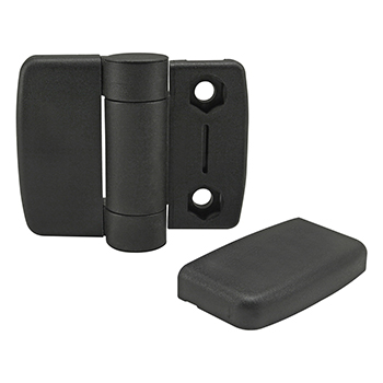 15 & 40 Series 4 Hole - Standard Plastic Hinge with Snap Cover (12165)