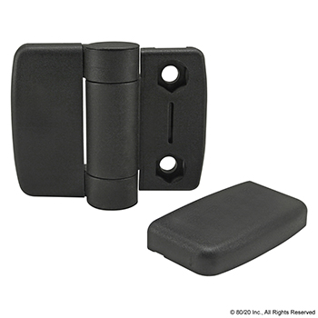 15 & 40 Series 4 Hole - Standard Plastic Hinge with Snap Cover (12166)