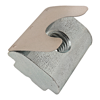 M6 Short Self-Aligning Roll-in T-Nut with Spring Leaf (13061)