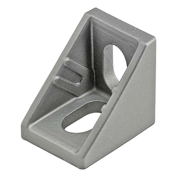 20 Series 2 Hole - 20mm Slotted Inside Corner Bracket with Dual Support (14051)