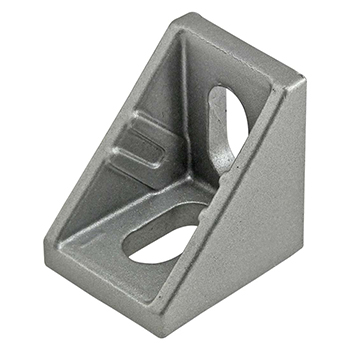 20 Series 2 Hole - 20mm Slotted Inside Corner Bracket with Dual Support (14052)