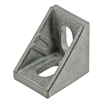 20 Series 2 Hole - 20mm Slotted Inside Corner Bracket with Dual Support (14053)