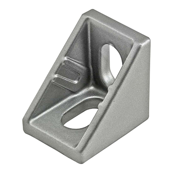 10 & 25 Series 2 Hole - 20mm Slotted Inside Corner Bracket with Dual Support (14054)