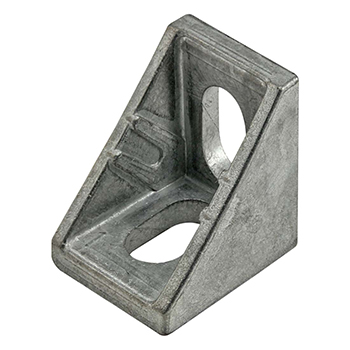 20 Series 2 Hole - 20mm Slotted Inside Corner Bracket with Dual Support (14056)