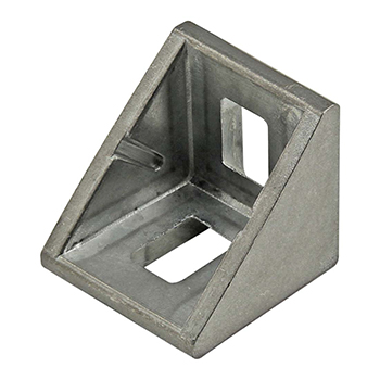 10, 20, & 25 Series 2 Hole - 18mm Slotted Inside Corner Bracket with Dual Support (14059)