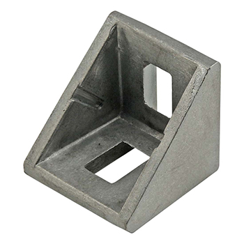 10 & 25 Series 2 Hole - 18mm Slotted Inside Corner Bracket with Dual Support (14061)