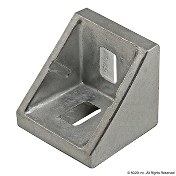 30 Series 2 Hole - 27mm Slotted Inside Corner Bracket with Dual Support (14071)