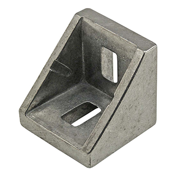 30 Series 2 Hole - 27mm Slotted Inside Corner Bracket with Dual Support (14073)