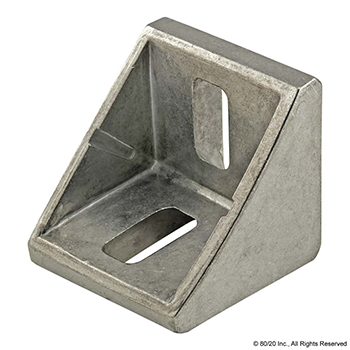 45 Series 2 Hole - 42mm Slotted Inside Corner Bracket with Dual Support (14085)