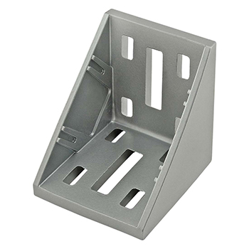 30 Series 8 Hole - 57mm Inside Corner Bracket with Dual Support (14089)