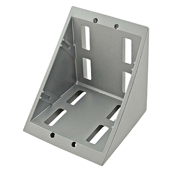 40 Series 8 Hole- 76mm Inside Corner Bracket with Dual Support (14105)