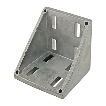 45 Series 8 Hole - 86mm Inside Corner Bracket with Dual Support (14111)