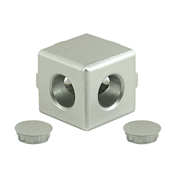 10 & 25 Series 2 Way - Light Squared Corner Connector (14154)