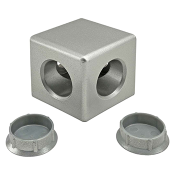 45 Series 2 Way - Light Squared Corner Connector (14174)