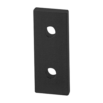 20 Series 2 Hole - Straight Flat Plate (20-4107-Black)