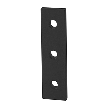 20 Series 3 Hole - Straight Flat Plate (20-4118-Black)