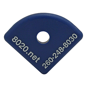 10 Series End Cap with Push-In Fastener (2022BLU)