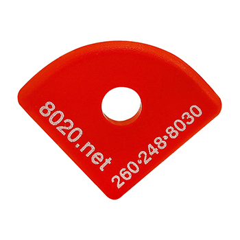 10 Series End Cap with Push-In Fastener (2022RED)