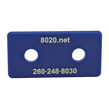 10 Series End Cap with Push-In Fastener (2025BLU)