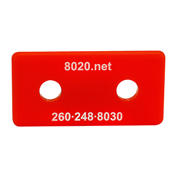 10 Series End Cap with Push-In Fastener (2025RED)