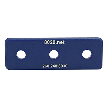 10 Series End Cap with Push-In Fastener (2026BLU)