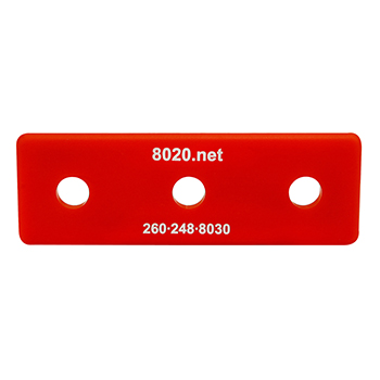 10 Series End Cap with Push-In Fastener (2026RED)