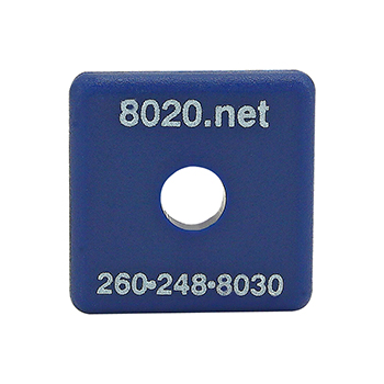 15 Series End Cap with Push-In Fastener (2030BLU)