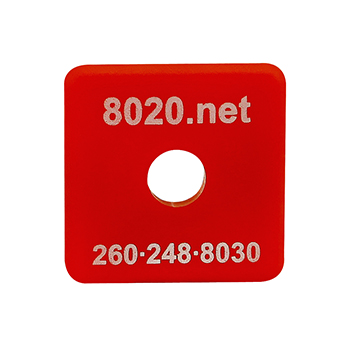 15 Series End Cap with Push-In Fastener (2030RED)