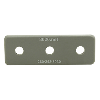 15 Series End Cap with Push-In Fastener (2046GRA)