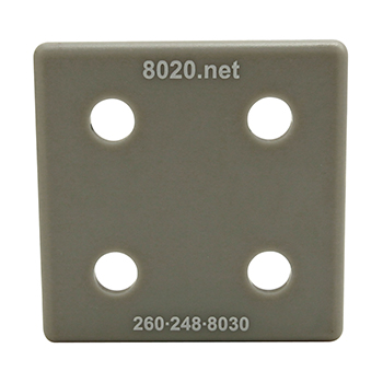 15 Series End Cap with Push-In Fastener (2050GRA)