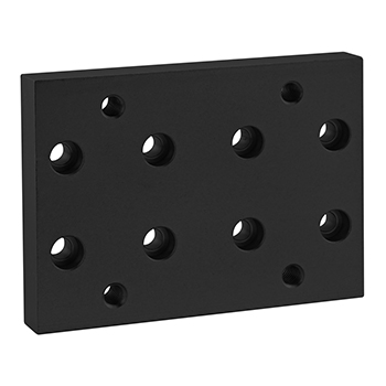 15 Series Heavy-Duty Flange Mount Caster Base Plate (2147-Black)