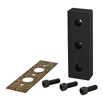 15 Series 3-Hole Pressure Manifold Stopper Plate (2161-Black)