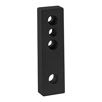 10 Series 4 Hole - Leveling Anchoring Base Plate: 3/8-16 Tap (2168-Black)