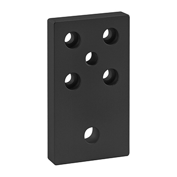 10 Series 6 Hole - Leveling Anchoring Base Plate with 3/8-16 Tap (2169-Black)