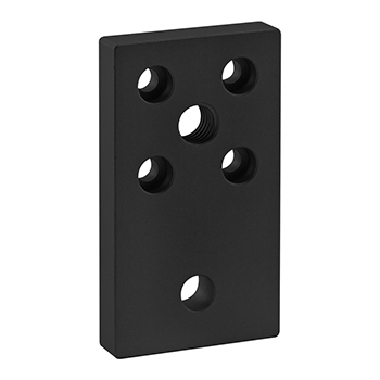 10 Series 6 Hole - Leveling Anchoring Base Plate with 1/2-13 Tap (2171-Black)