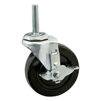 Threaded Stem Swivel Caster: 3/8-16 x 1.5