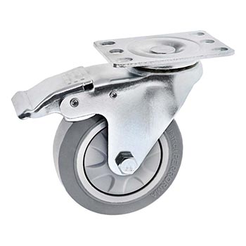 Flanged Mount Swivel Caster: 4.00