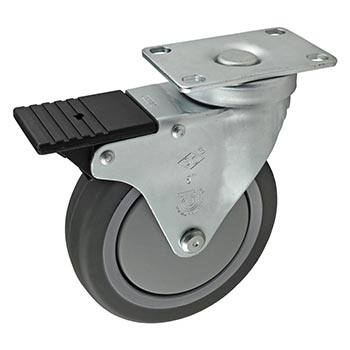 Flanged Mount Swivel Caster: 5.00