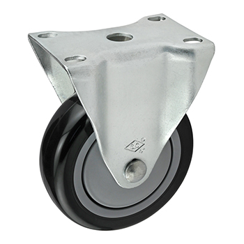 Deluxe Flange Mount Rigid Caster: 4.00