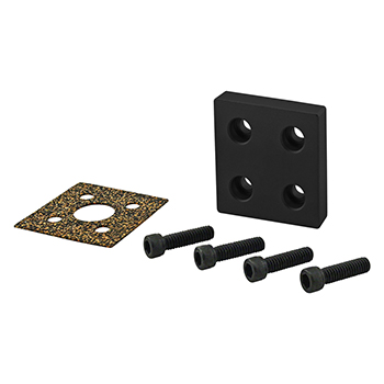 10 Series 4-Hole Pressure Manifold Stopper Plate (2349-Black)