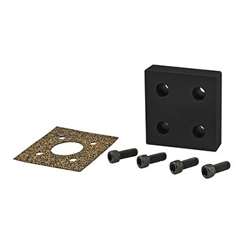 15 Series 4-Hole Pressure Manifold Stopper Plate (2350-Black)