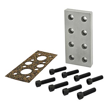 10 Series 8-Hole Pressure Manifold Stopper Plate (2448)