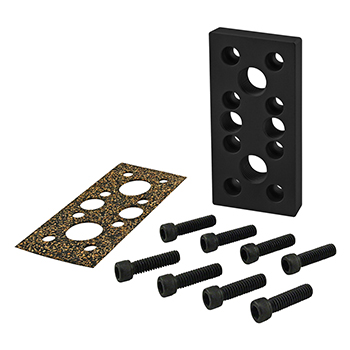 10 Series 12-Hole Pressure Manifold Feed Plate (2449-Black)