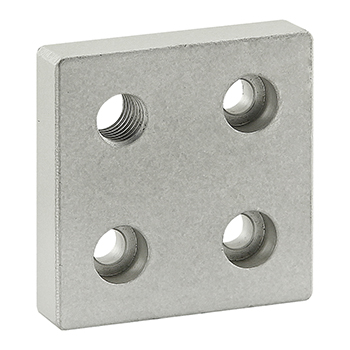 25 Series 4 Hole - Offset Tap Base Plate: 50mm x 50mm with M10 Corner Tap (25-2142)