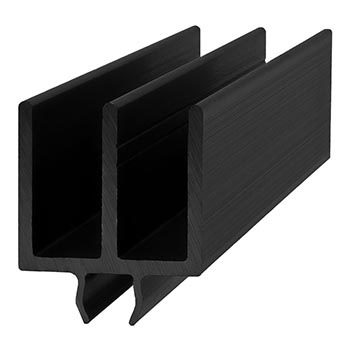 25 Series Upper Door Slide Track (25-2211-Black)