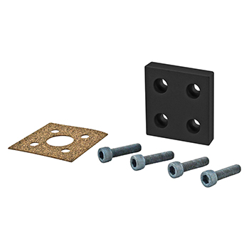 25 Series 4-Hole Pressure Manifold Stopper Plate (25-2349-Black)